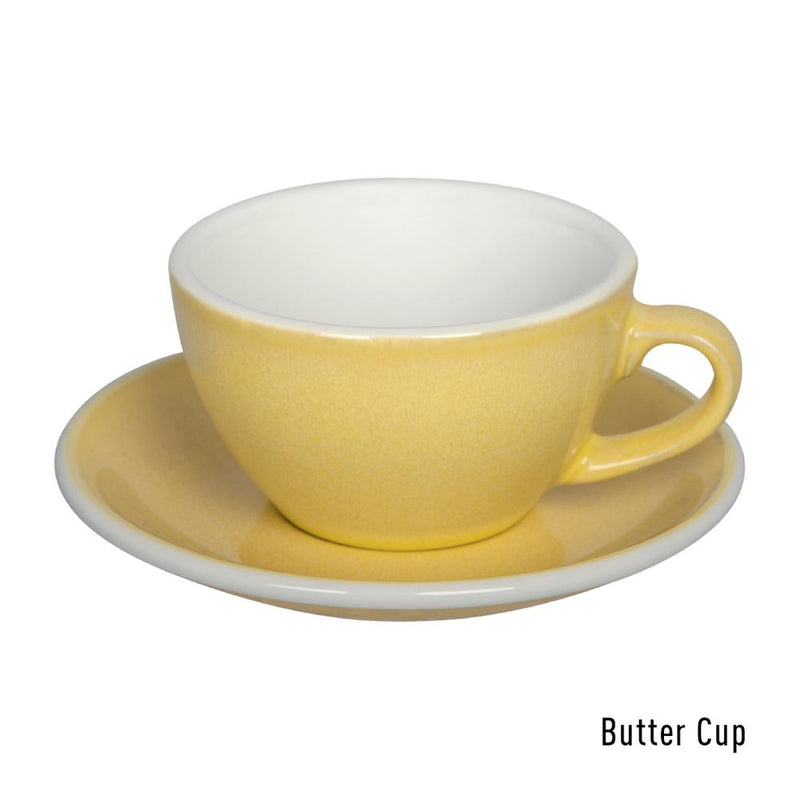 BUTTER CUP - ספל קפוצ'ינו 200 מ"ל עם/ללא צלוחית בצביעה מיוחדת מקולקציית לוברמיקס אג - Loveramics Egg