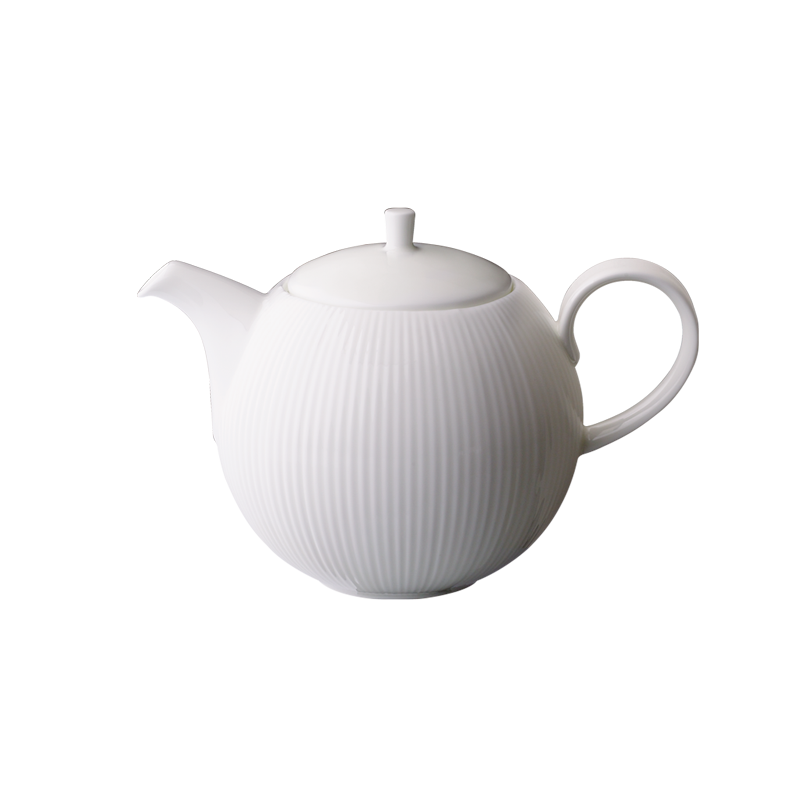 קנקן תה עם בית חליטה 600 מ״ל בצבע לבן קלאסי - Flute